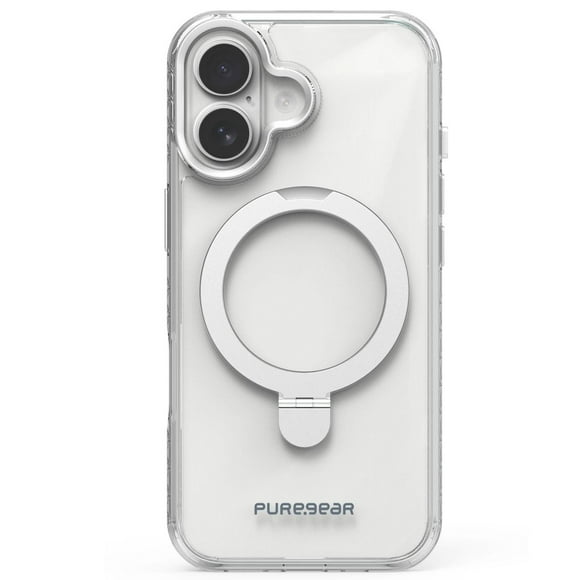 Funda Case PUREGEAR Slimshell Kik Mag para iPhone 17 Transp Plata