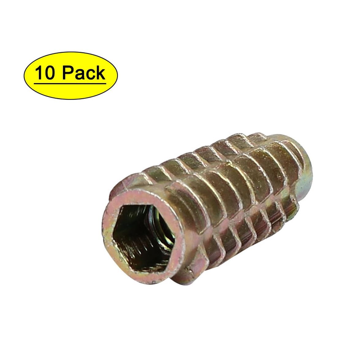 zalati Threaded Insert 50pcs Screw-In Nut Hex Drive Nut Socket Sleeves