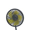 thumbnail image 5 of Ventilador De 5 Aspas Para Reposacabezas De Automóvil, 3 Niveles De Viento, Enfriador De Asiento Trasero Ajustable Para Automóvil, Ventilador Eléctrico Con Abrazadera Usb, Ventilador De Manguera Kearding VI003780-00, 5 of 5