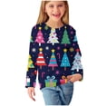 thumbnail image 5 of WRKEKC Girls Long Sleeve Shirts, Girls' Long Sleeve Tees, Boys and Girls 3-14 Years Long Sleeve Shirts Sport Print Pullover Basic T-Shirts, 5 of 6