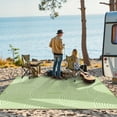 thumbnail image 3 of Wonnitar 4'x6' Extra Large Outdoor Rug Patio Waterproof,Reversible Camping Rugs Plastic Straw Rv Rugs for Outside Under Awning,Portable Lightweight 4x6ft Carpet for Backyard,Green, 3 of 9