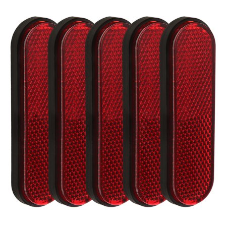 ELAYARD 5Pcs Universal Red Bike Reflectors Plastic Spoke Reflective Accessories for Outdoor Garden