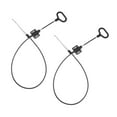 thumbnail image 4 of COOPHYA couch release handle Recliner Cable Pull Handle D Ring Aluminum Alloy Cable Control 2pcs, 4 of 8