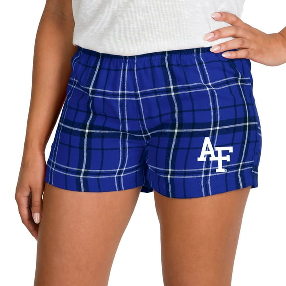 Women's Concepts Sport Royal/Black Air Force Falcons Ultimate Flannel Shorts