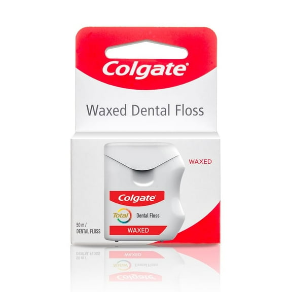 Colgate Total Waxed Dental Floss - 50 m Pack of 4