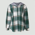 thumbnail image 4 of Jackets For Girls Kids Fall Clothes Girls Flannel Long Sleeve Shirts Button Down Plaid Shacket Jackets Casual Blouses Tops, 4 of 5