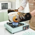 thumbnail image 7 of Sikiie Maple Forest Panda Oven Mitts and Pot Holders Set, Kitchen Oven Glove High Heat Resistant with Non-Slip Silicone Surface for Cooking, 7 of 7
