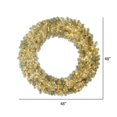 thumbnail image 2 of Vickerman G182348LED 48 in. Champagne Wreath with 880 Warm White LED Light, 2 of 2