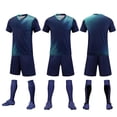 thumbnail image 4 of Landzoo Kids Boys Outfit Set Graphic Print Short Sleeve Crew Neck T-Shirt With Active Shorts Set Summer Comfortable Toddler Boys Outfit Size 10-11 Years Dark Blue, 4 of 4