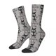 thumbnail image 4 of Está bien, estoy bien, todo está bien, calcetines divertidos con diseño de gato para hombre, calcetines largos de algodón transpirables, calcetines para deportes al aire libre, 4 of 5