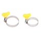 thumbnail image 3 of 44 Pcs Key Hose Clamp Stainless Steel Reusable Adjustment Worm Gear Clamp Clip for Pipeline, 3 of 5