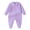 C#1Purple335, variant on CAIVO Soft Bodysuit Front Snap Closure Jumpsuit For Baby Boys Full Onesie Jumpsuit With Built In Mittens And Non- Socks For Comfort And Warmth Fashionable Long Sleeve One-Pieces