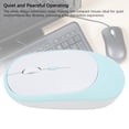 thumbnail image 3 of Compact 2.4G Wireless Mouse  Dual Mode Quiet Rechargeable Compact Portable Computer Mouse with Receiver for OS X Laptop, 3 of 7
