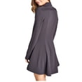 thumbnail image 3 of Ladies Double Breasted Polyester Spandex Peacoat, 3 of 3