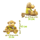 thumbnail image 3 of Changuito De Peluche Changuito Con Playera de Monito Baby Importadora La Merced Ultra Suave Hipoalérgenico, 3 of 3