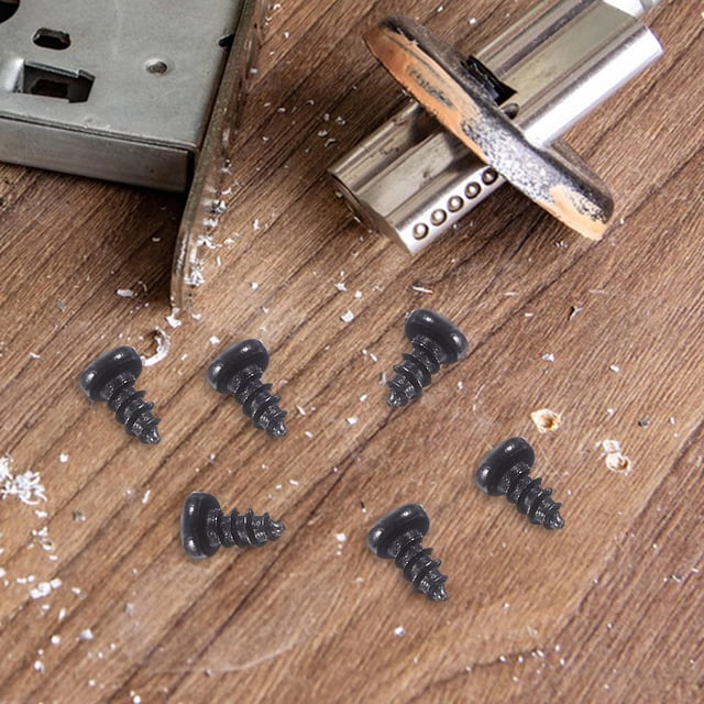 QUMIIRITY SelfTapping Wall Plate Screws Assortment Kit Carbon Steel Black for DIY Projects Multiple Sizes