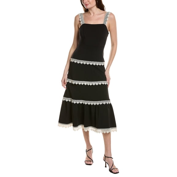 Adrianna Papell womens Sleeveless Maxi Dress, 12, Black