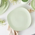 thumbnail image 4 of Stone + Lain Delilah Porcelain Collection Dish Set, 6 Dinner Plates Service for 6, Lime Green, 4 of 6