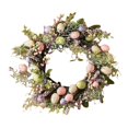 thumbnail image 1 of 45c Wreath with Pastel Eggs Front Door Window Hanging Artificial M, 1 of 8