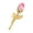 Pink, variant on Crystal Rose Gold Stem Luxury Flower Valentine's Day Gift Wedding Anniversary Decoration Creative Art Piece Home Display Office Ornament Romantic Keepsake Present