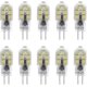 thumbnail image 1 of 10-pack G4 2w Led Bulb For Cooker Hood Light Bulbs, Ac/dc 12v, 20w Halogen Bulbs Equivalent, 200lm, Bi-pin With Clear Pvc Cover, Cool White 6000k, Non, 1 of 5