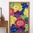 thumbnail image 4 of XMXT Japanese Noren Doorway Room Divider Curtain,Flower Plant Embroidery Restaurant Closet Door Entrance Kitchen Curtains, 34 x 56 inches, 4 of 7