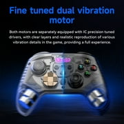 Wireless Game Controller for PC/Android/iPhone/Switch/Steam,Bluetooth Controller with Hall Joystick Trigger,Mechanical Silver
