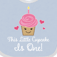 thumbnail image 4 of Inktastic 1st Birthday Cupcake Girls Cute Girls Baby Bib, 4 of 4