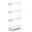 White, variant on EASHZMFYTBF 4-Tier Slim Rolling Storage Cart Storage Cart Organizer Rolling Utility Cart, Mobile Shelving Unit Slide Out Storage Shelves for Kitchen Living Room Bathroom Laundry Room,Black