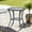 Gray, variant on PARKWELL Outdoor Side Table with All-Weather Wicker Shelf - Rattan Tea Tables with Glass Top - Square Offwhite
