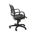 thumbnail image 3 of Brika Home Chaise de Bureau à Dossier Plat en Noir et Graphite, 3 of 3