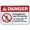 Warning Sign 3, variant on Enter Here Sign, 8"x12" Aluminum Metal Traffic Wall Decor Sign, Directional Signage