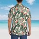 thumbnail image 4 of Fotbe Palm Trees and Tropical Camisa Hawaiana para Hombre Unisex – Camisa Casual de Verano con Botones de Manga Corta de Algodón y Lino,3X-Large, 4 of 7