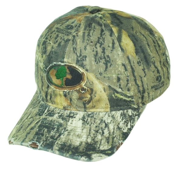 Mossy Oak Youth Camouflage Camo Sun Buckle Hunting Outdoors Hat Cap Distressed