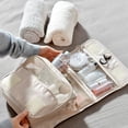 thumbnail image 3 of Trousse Cosmétique simple Portable à Grande Capacité avec Fermeture Éclair, Rangement à Plusieurs Couches, Sac de Rangement Exquis Unisexe pour l'Extérieur, 3 of 8