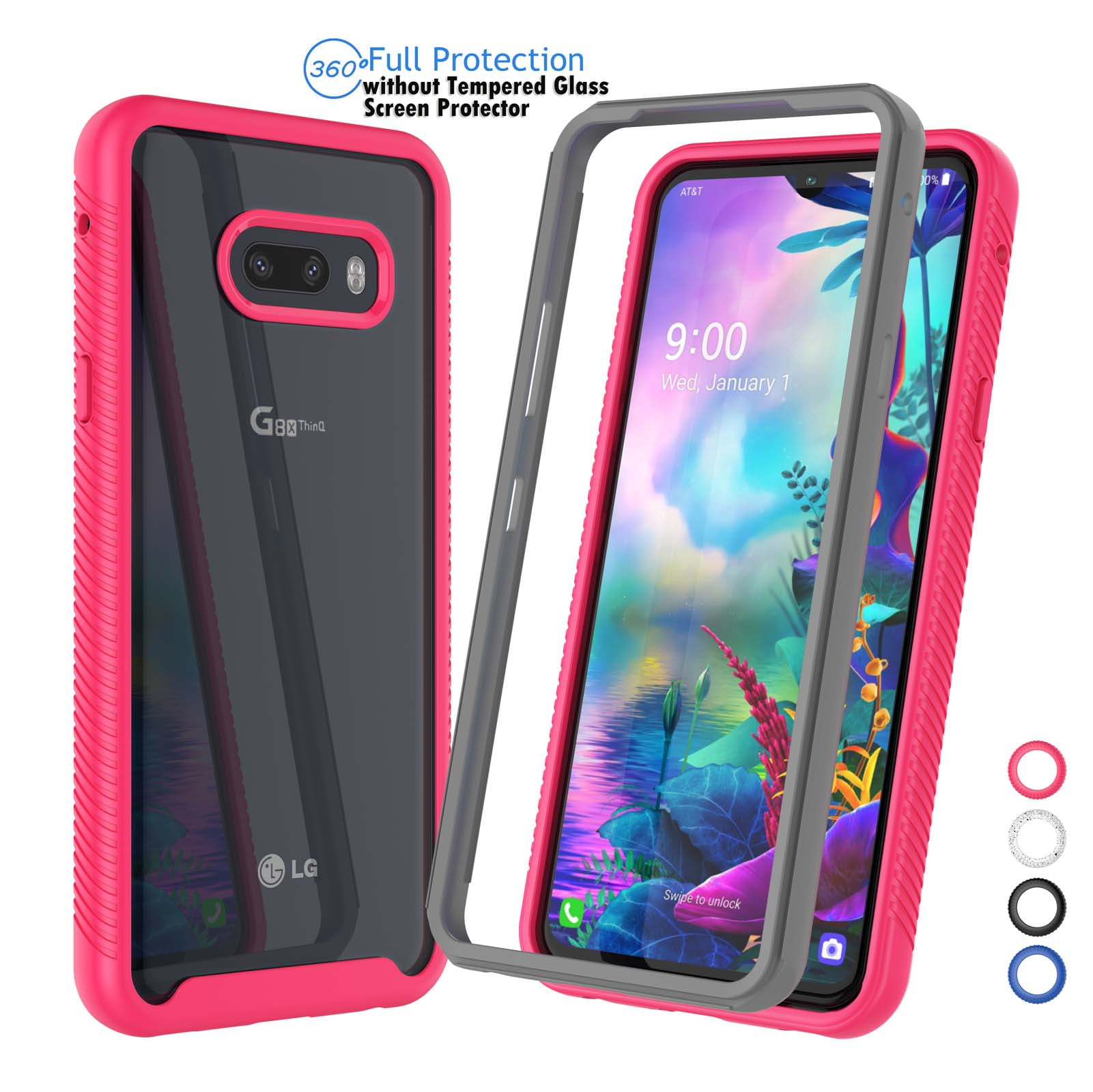 LG G8X ThinQ Case, Sturdy Case for LG V50S ThinQ, Njjex FullBody
