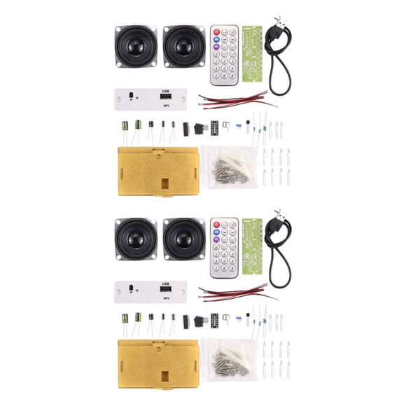 Wosthever DIY Bluetooth Speaker Kit Stereo Sound Welding Practice Assembly Solder Kit Tipo 1 2Conjunto