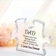 thumbnail image 3 of Anuirheih Daughter Gift from Mom Dad Acrylic Puzzle Plaque, Mothers Day Birthday Graduation Gifts for Daughter Desk Decorations Anniversary Wedding Card(4.1x4.1inch), 3 of 4