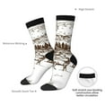 thumbnail image 4 of Pofeuu Woodland Forest With Deers Print Crew Socks, Adult Running Hiking Socks for Youth and Adult, 4 of 6