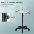 thumbnail image 3 of Salon Trolley Aluminum Tattoo Tray With Wheels Storage Utility Cart for Clinic Spa Rolling Tray, 3 of 10