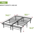 thumbnail image 7 of Dkelincs Metal Bed Frame Foldable Steel Platform Mattress Foundation, Full Size, 7 of 7