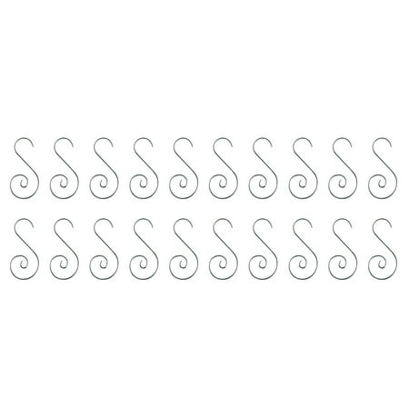 

20 PCS Ornament Hooks - Light Band Hook Decorating Metal Wire Hangers for Deco