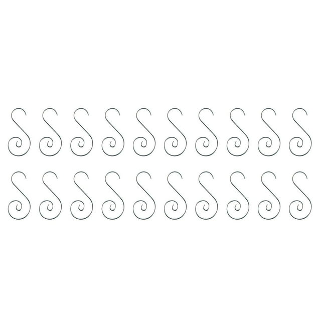 Pompotops 20 PCS Ornament Hooks - Light Band Hook Decorating Metal Wire Hangers For Deco Clearance