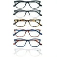thumbnail image 2 of 6 Pack Reading glasses for women men cheaters Ultra light Readers +1.75, 2 of 4