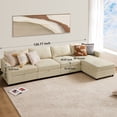 thumbnail image 2 of GIANNA Modular Sectional Sofa, L Shaped Couch Set for Living Room, 5 Seater Comfy Cloud Couches with Movable Ottoman, 2 of 8