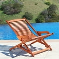 thumbnail image 2 of Vifah Malibu Relaxer Hardwood Chaise Lounge, 2 of 3