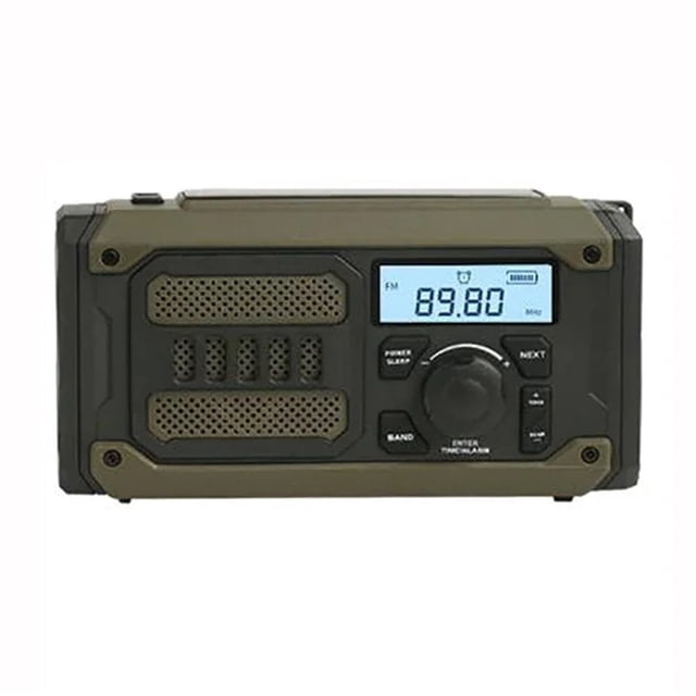Multifunction Radio Hand Crank Solar USB FM/ AM/ WB Weather Radios Emergency Flashlight Power Bank ,Handy Bright