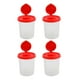 thumbnail image 1 of 4PCS Salt and Pepper Shakers Moisture Proof Salt Shaker with Red Covers Lids Plastic Airtight Spice, 1 of 5