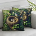 thumbnail image 3 of nygtbtfer Throw Pillow Covers Vintage Bird Nature Floral Home Decor Pillowcase Square Cushion Cover for Sofa Bed Couch，Multi-Size White, 3 of 7