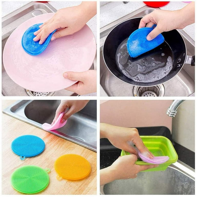 Multicolor Silicone Dish Scrubber